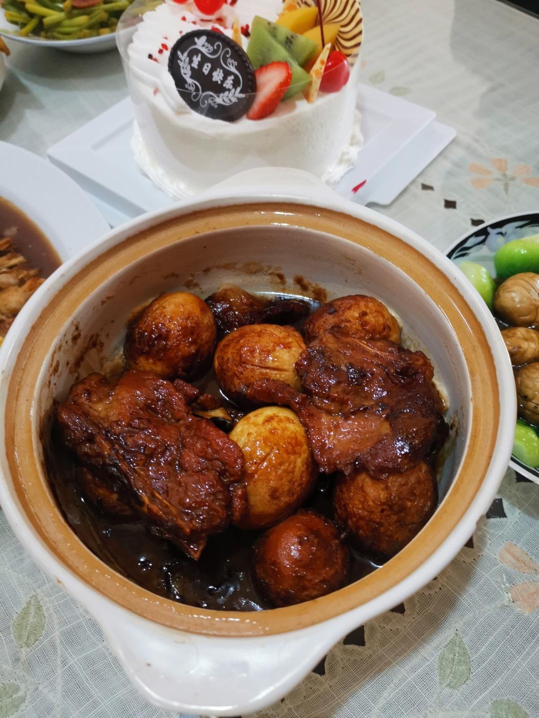 妈妈的味道--猪大排烤鸡蛋
