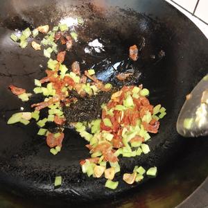 豪华版榄菜腊肠蛋炒饭的做法 步骤10