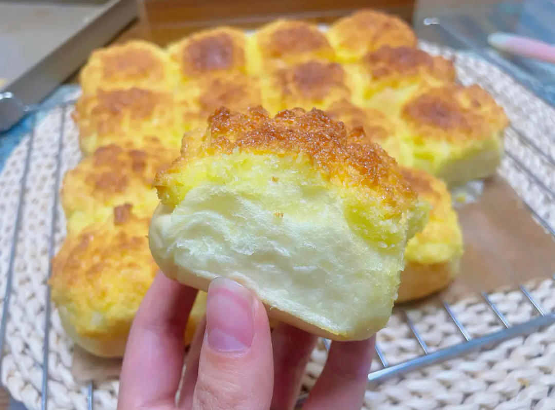 椰蓉餐包（一次发酵，玉米油版，或黄油）