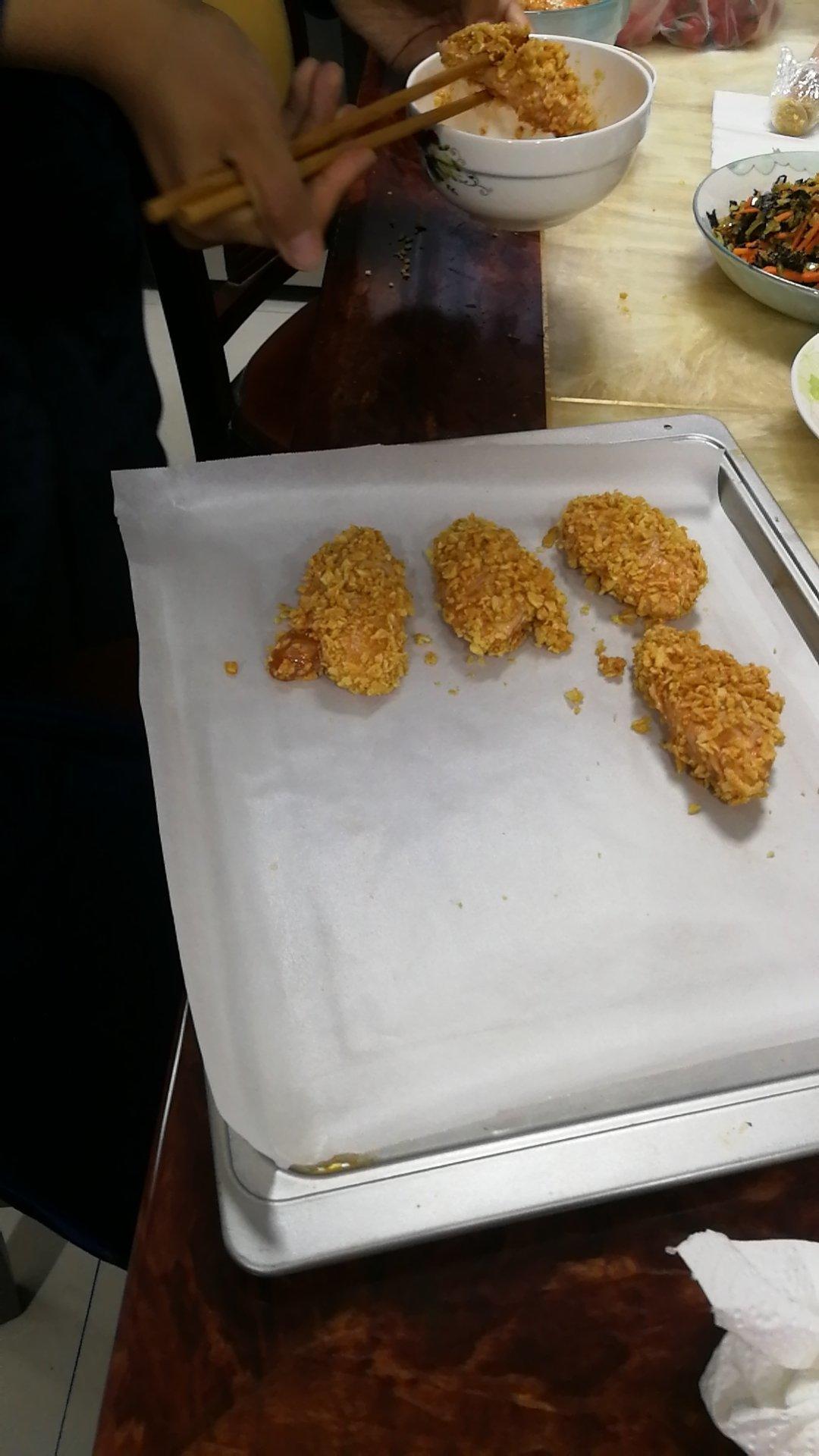 奥尔良烤鸡翅（薯片版）