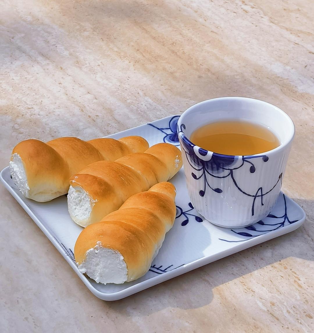 螺旋奶油面包卷