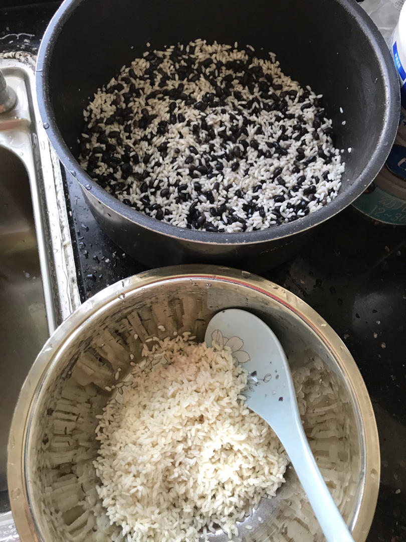 海南糯米黑豆饭（儿时的味道！）