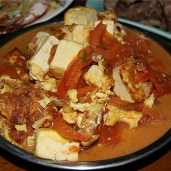 西红柿烧豆腐
