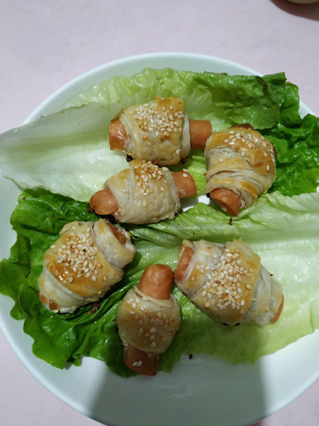 手抓饼热狗