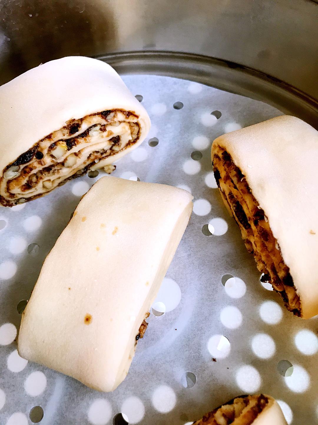 奶香红糖养生馒头的做法