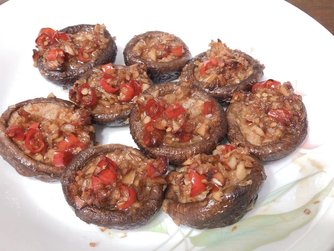 蒜蓉孜然烤香菇