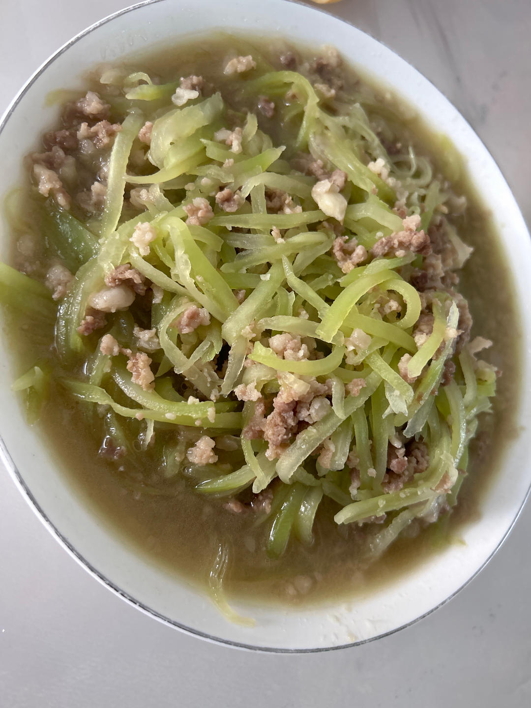 莴笋丝炒肉～小朋友的超爱