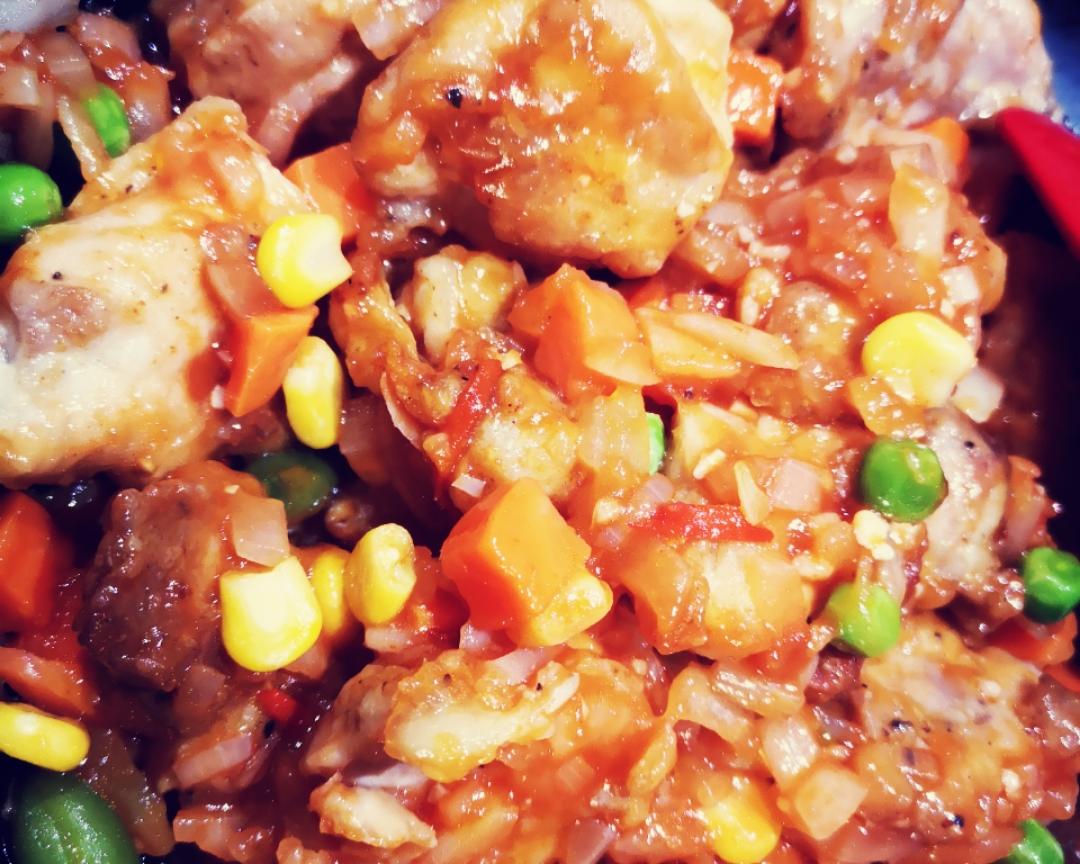 跟着日本小哥哥做的茄汁鸡太下饭！