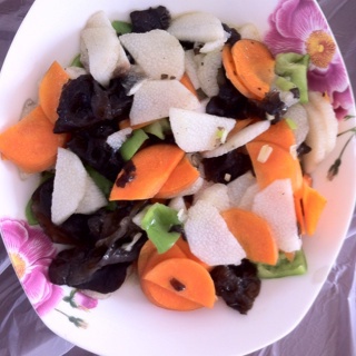 肉片山药炒木耳