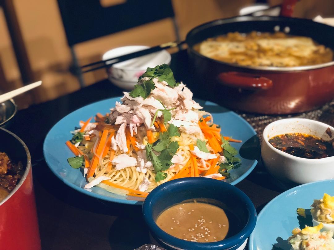 好吃哭！快手鸡丝凉面