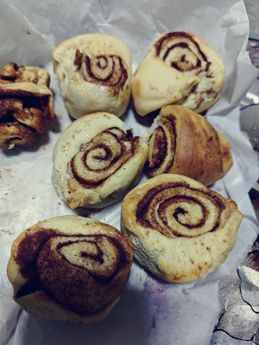 【空气炸锅—肉桂卷】～小烤箱也适用