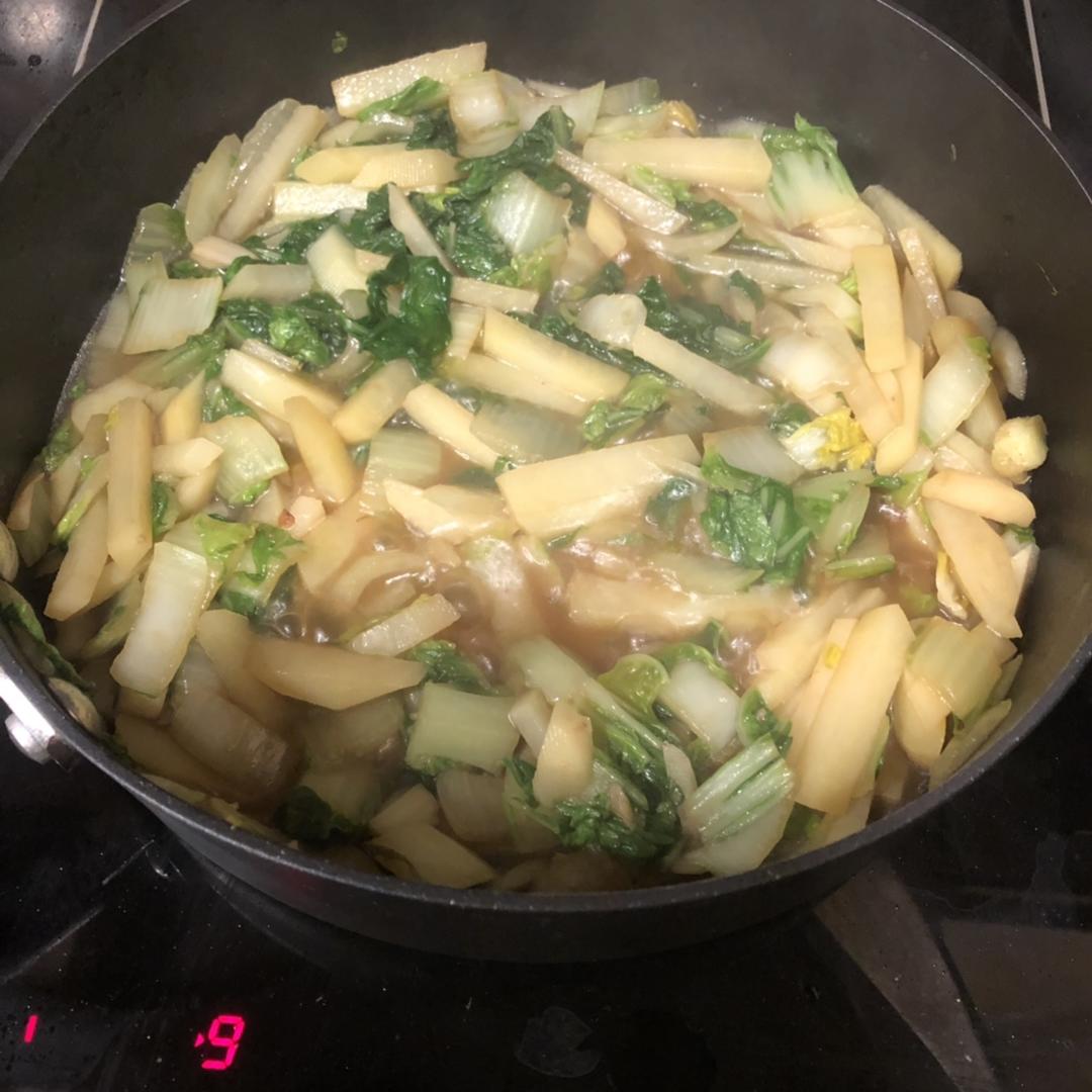 健康素食白菜土豆