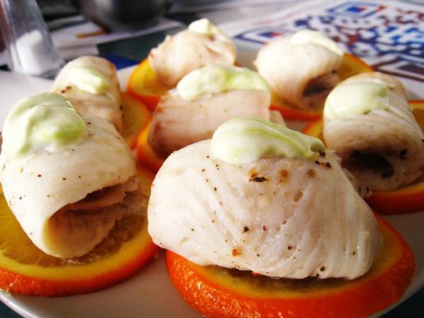 橙香蒸鱼卷的做法