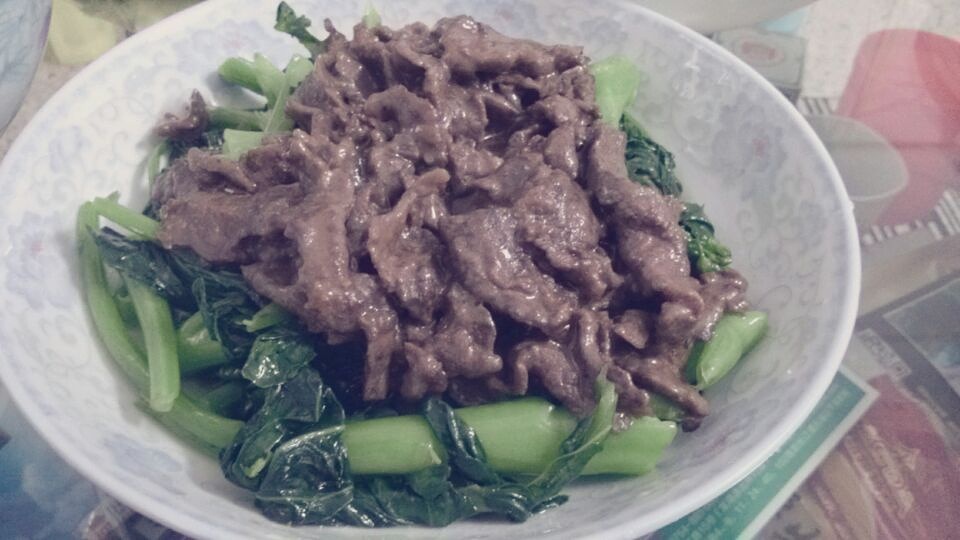 潮汕菜--芥蓝炒牛肉的做法