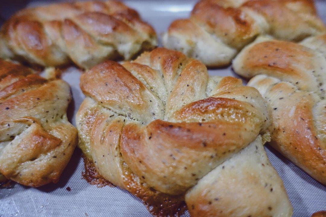 红茶奶酥面包