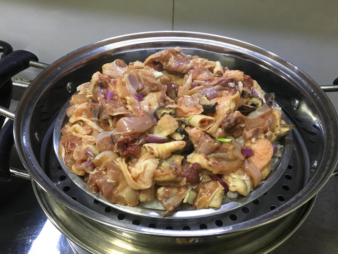 客家蒸鸡饭的做法 步骤5