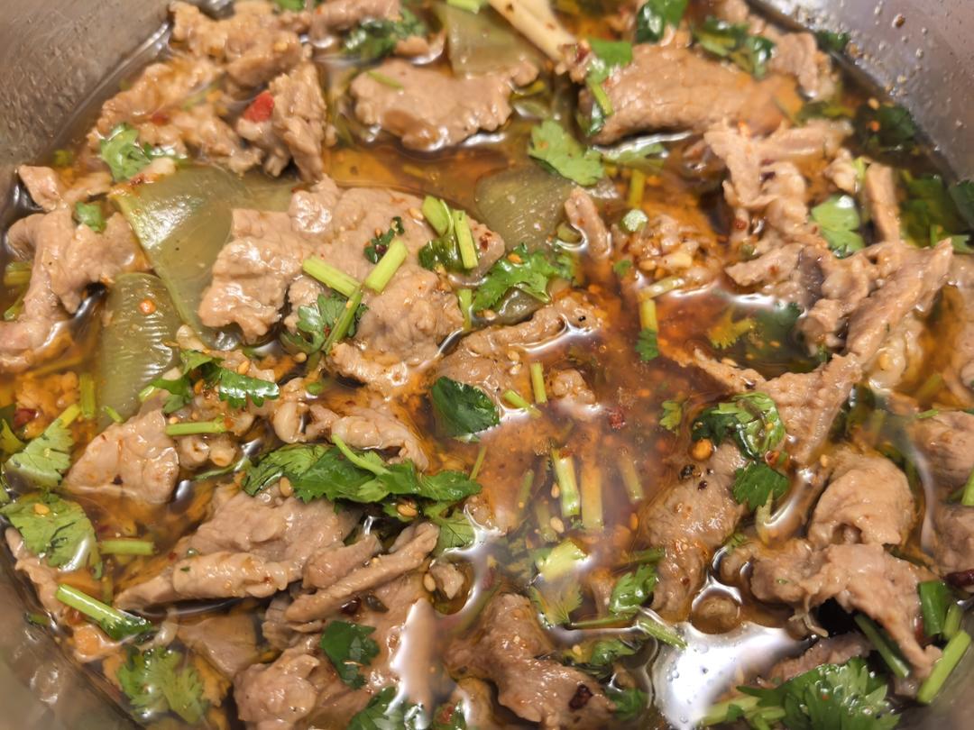水煮牛肉（不辣少油健康版）