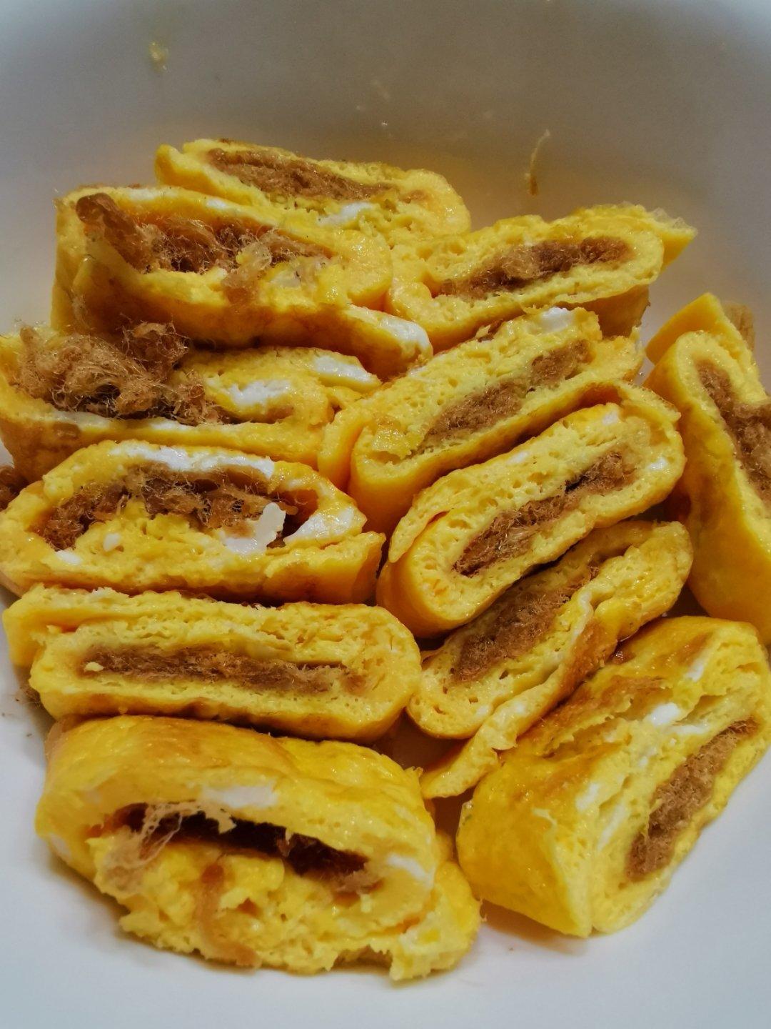 鸡蛋肉松卷