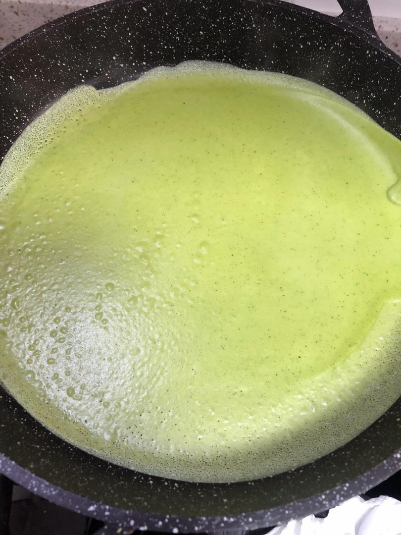 学做LADY M家24层超薄渐变抹茶千层蛋糕