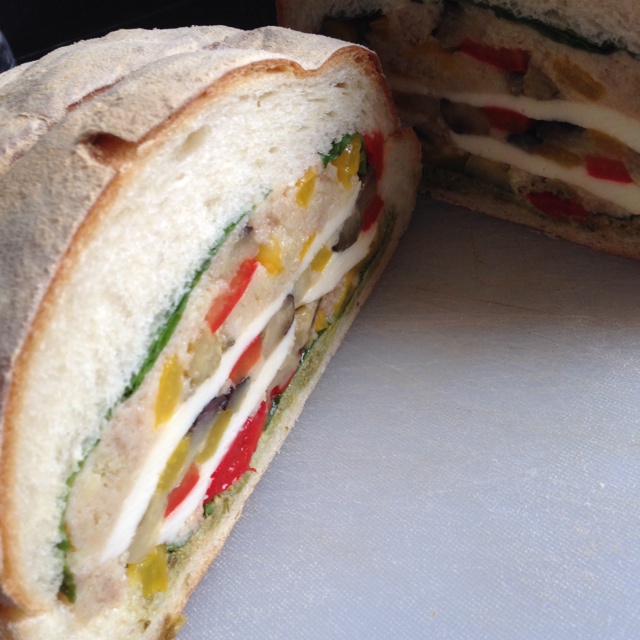 【保罗教你做面包】烤蔬菜野餐面包