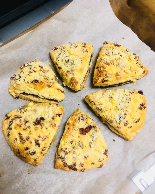 红豆蔓越莓司康（松饼）