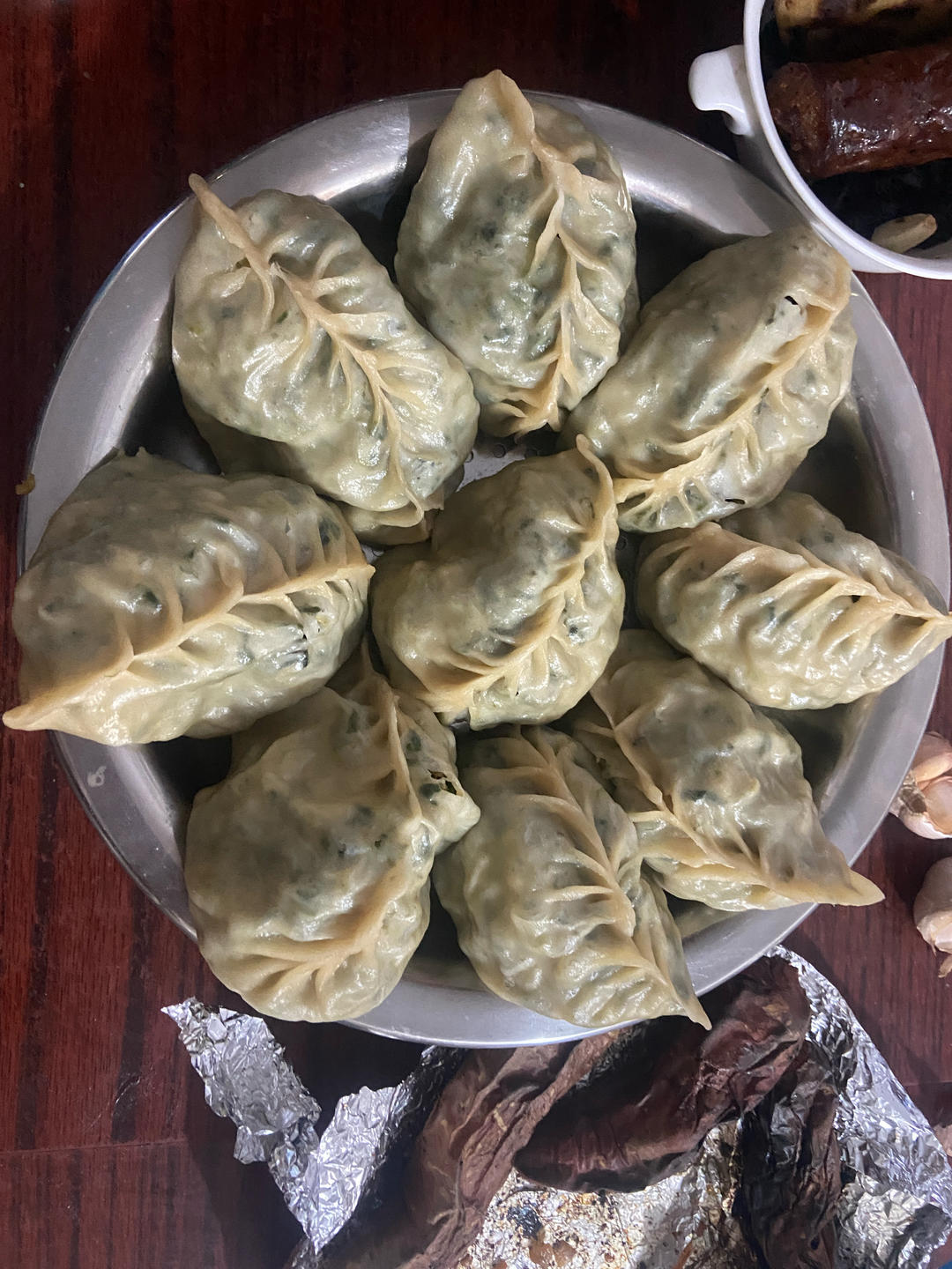 小白菜虾皮鸡蛋菜包子