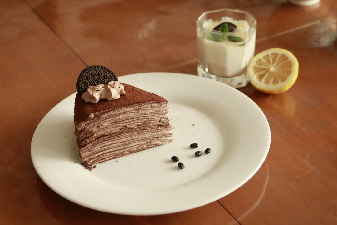 超浓郁香缇巧克力千层蛋糕（原创）