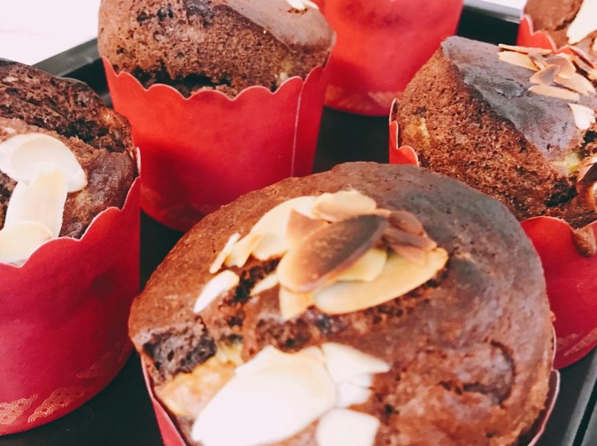 超快手超好吃的香蕉黑巧玛芬