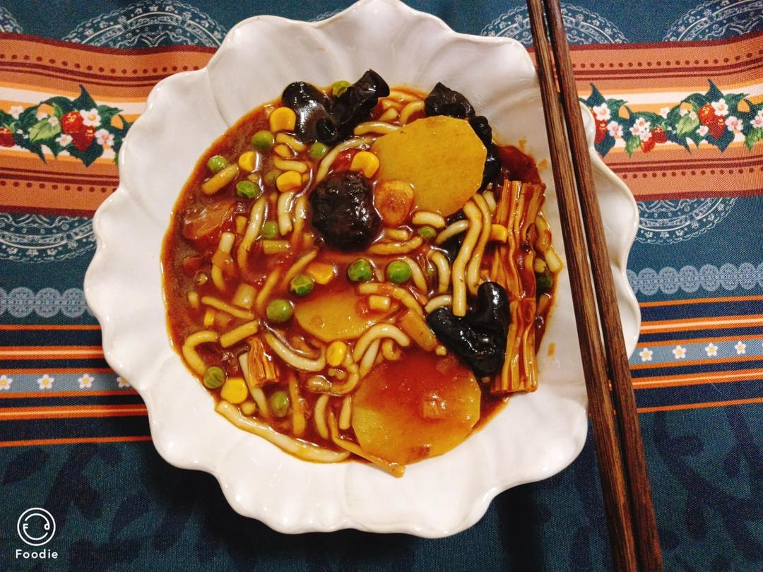 番茄土豆粉-一不留神一锅吃没了！