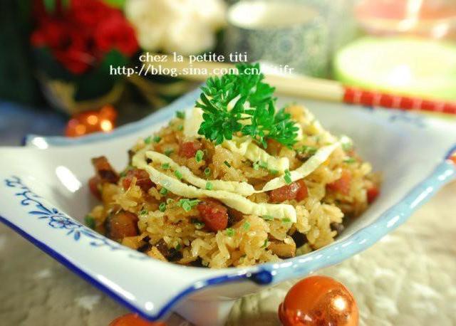 腊味糯米饭的做法