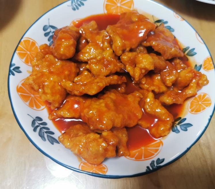 锅包肉(番茄酱版)的做法