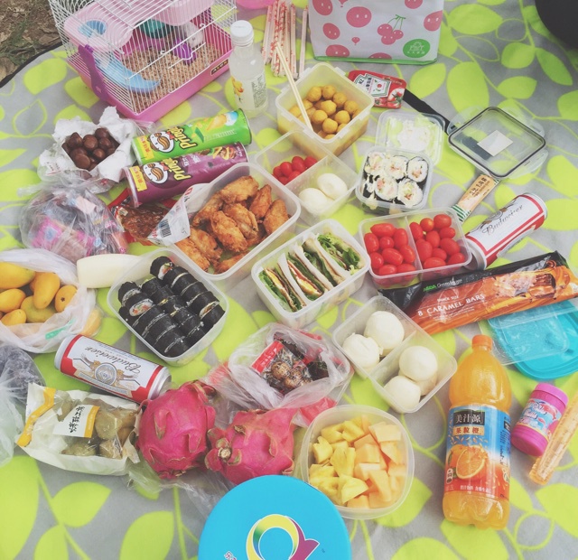 只要有野餐的气氛足够> <