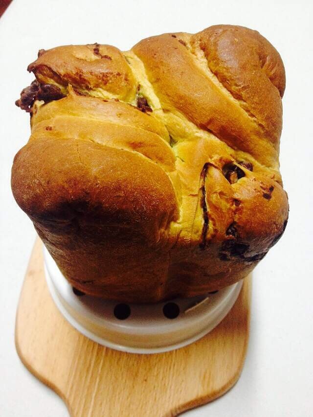 抹茶红豆面包--松下面包机的做法