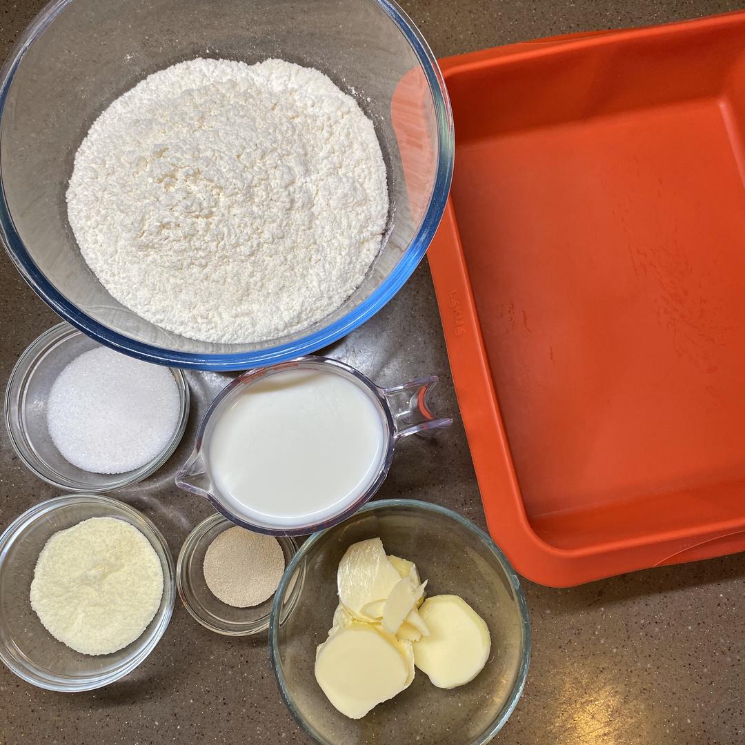 纯奶手撕吐司的做法 步骤1