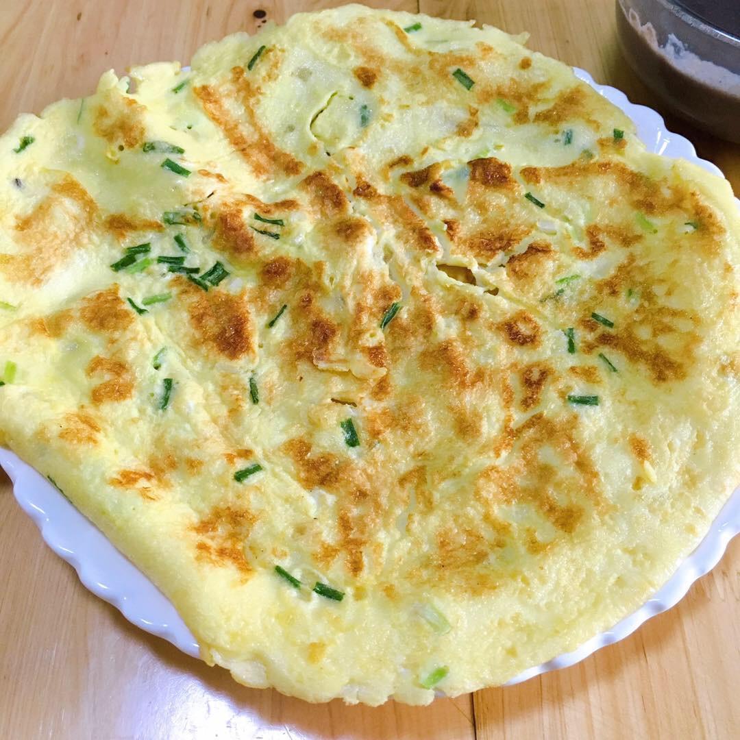 快速早餐鸡蛋葱花饼