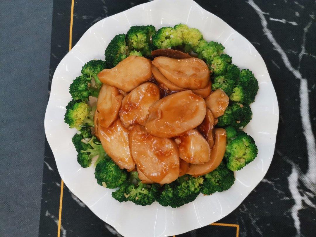 杏鲍菇扣西兰花