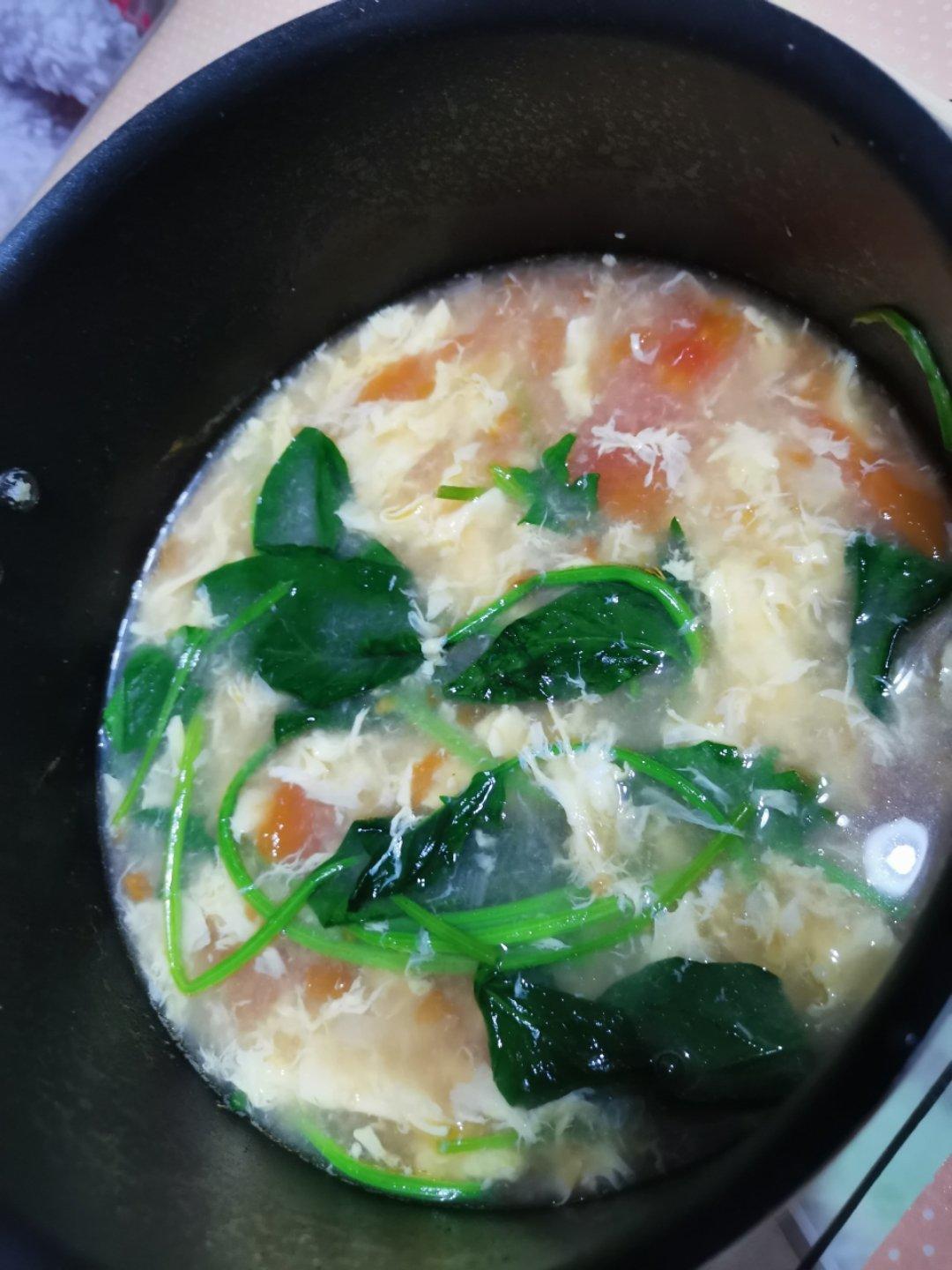 西红柿鸡蛋疙瘩汤