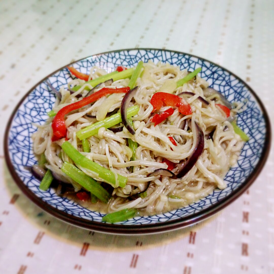 清炒金针菇