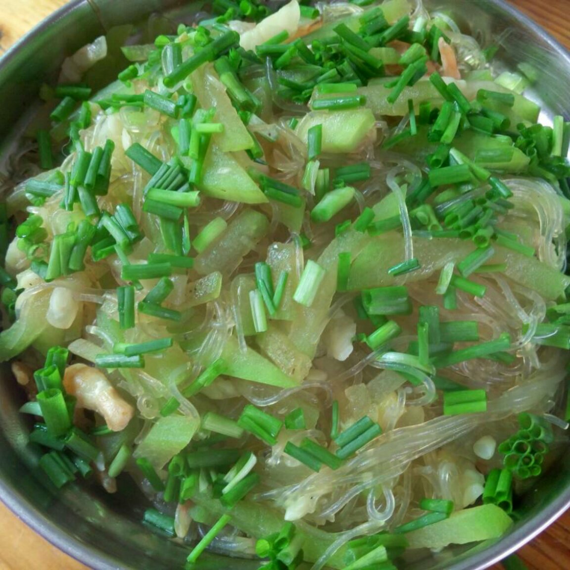 节瓜粉丝煮瑤柱虾米