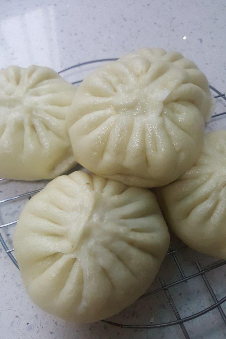香干莲藕素包子（附视频。一次性发酵）