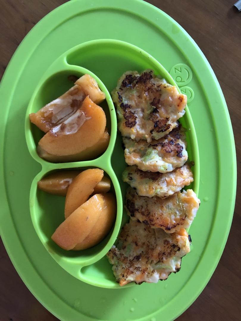 鸡胸肉虾泥蔬菜饼