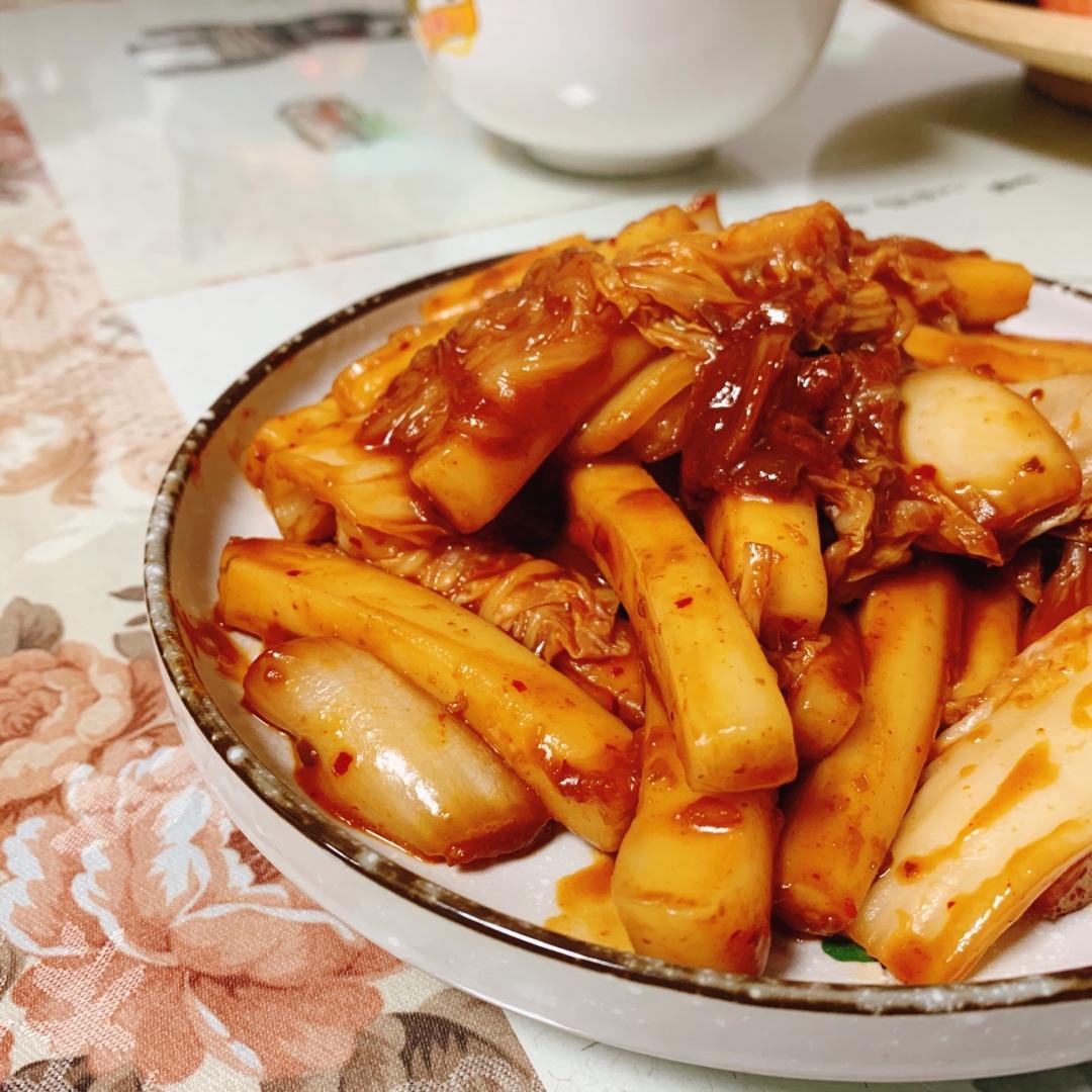 韩式辣炒年糕（or网红芝士套路之芝心年糕）