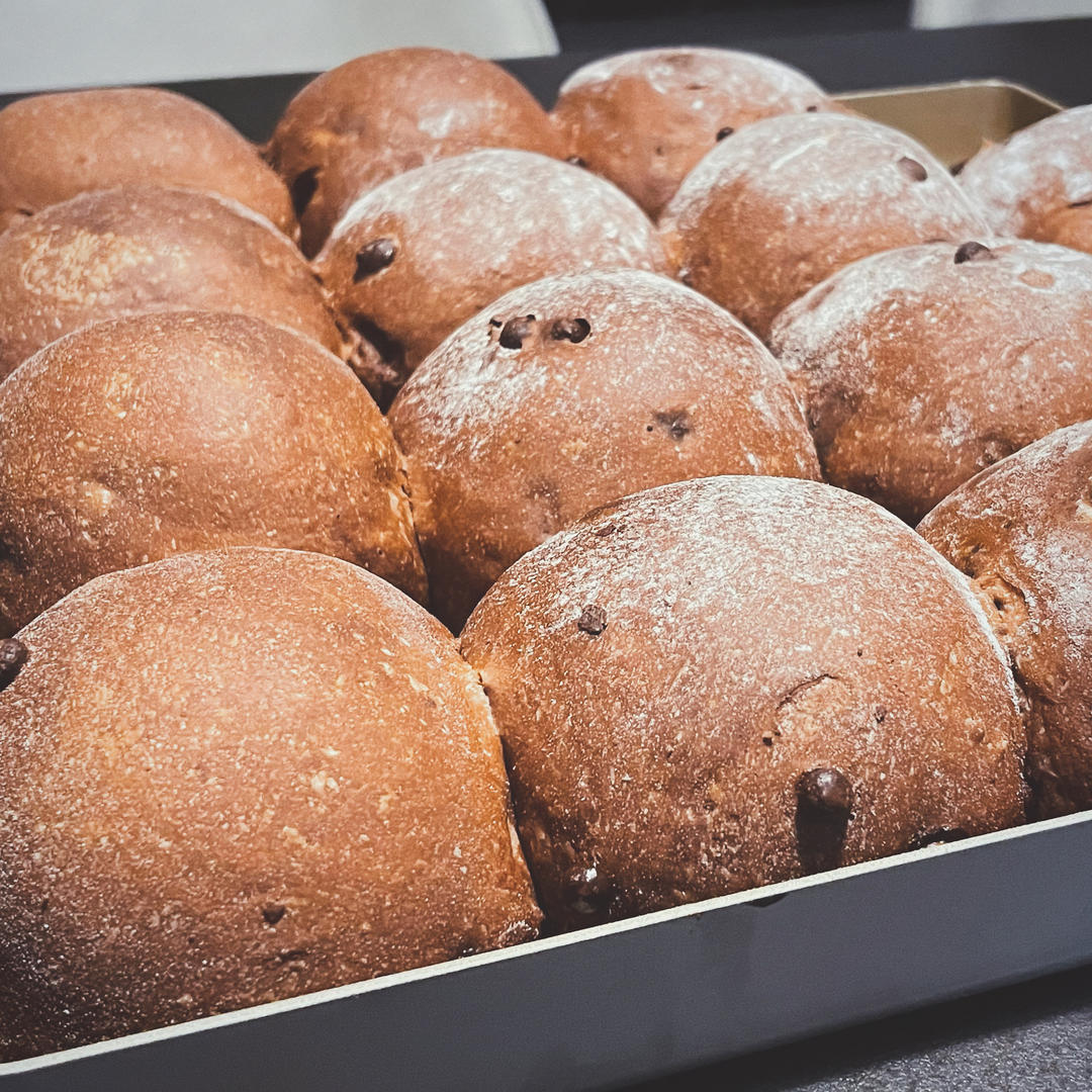 双重巧克力爆浆小餐包