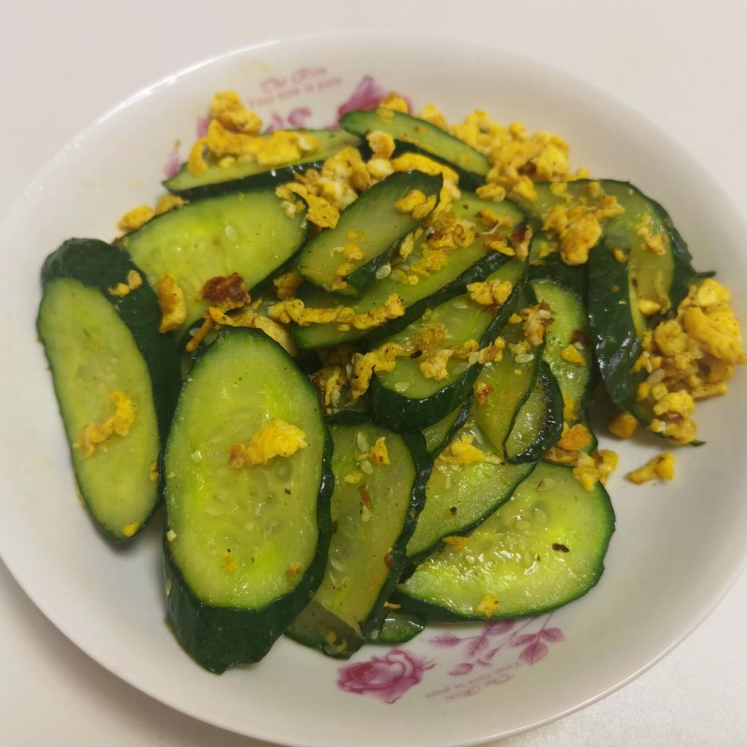 黄瓜炒鸡蛋