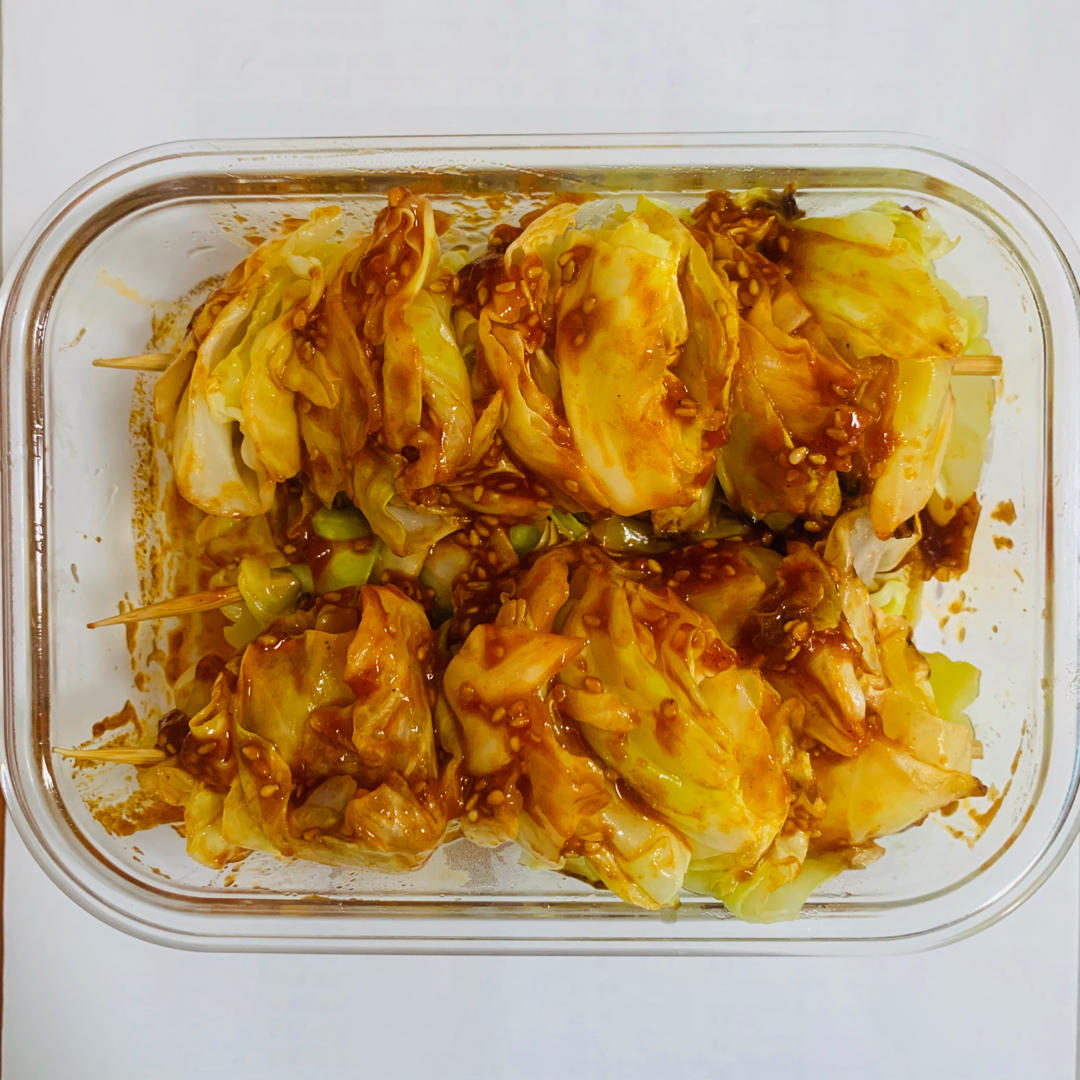 街头小吃「炸包菜」👍👍👍