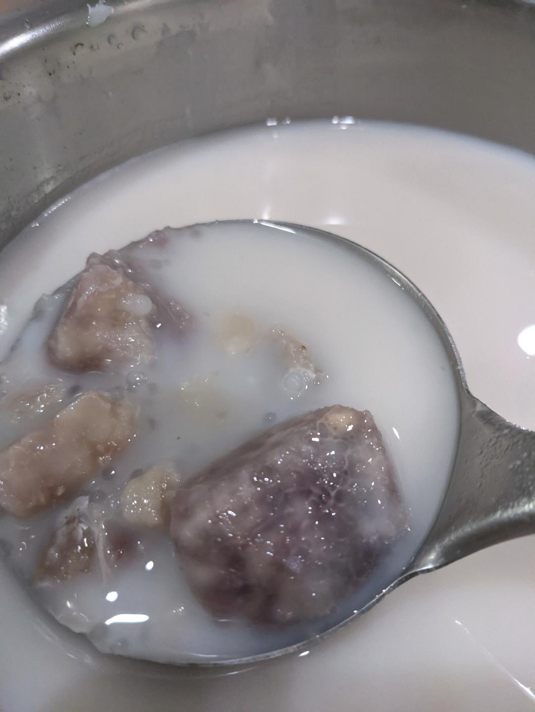 椰香香芋西米露