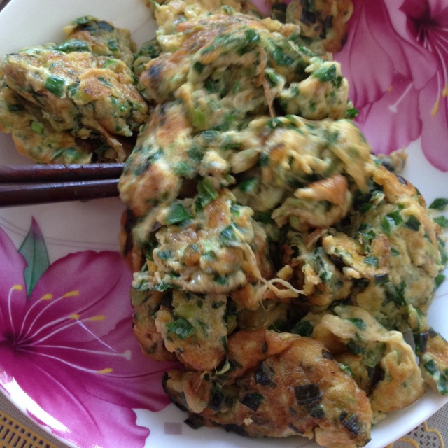 韭菜鸡蛋饼