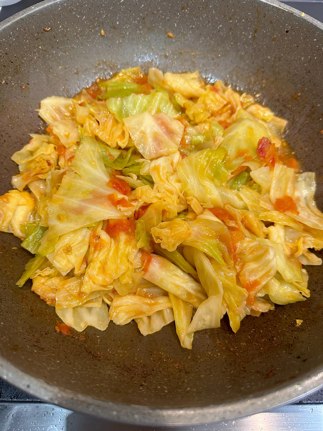 西红柿炒包菜