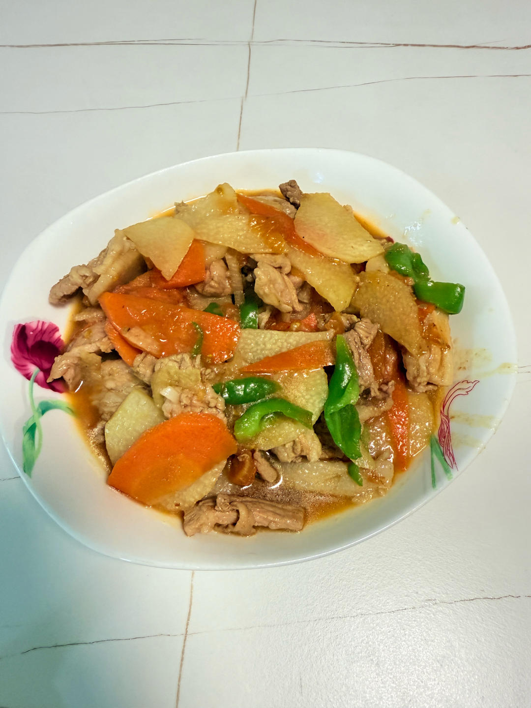 肉片山药炒木耳