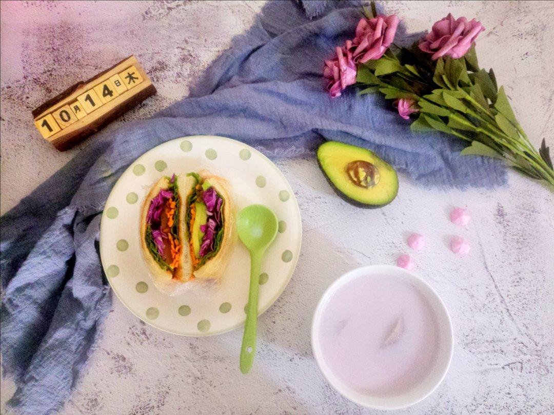 如何做超厚的沼三明治~详细tip！牛油果鸡蛋午餐肉三明治~